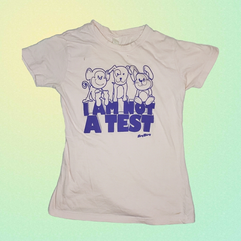Light Pink Baby Tee Graphic Tshirt Small